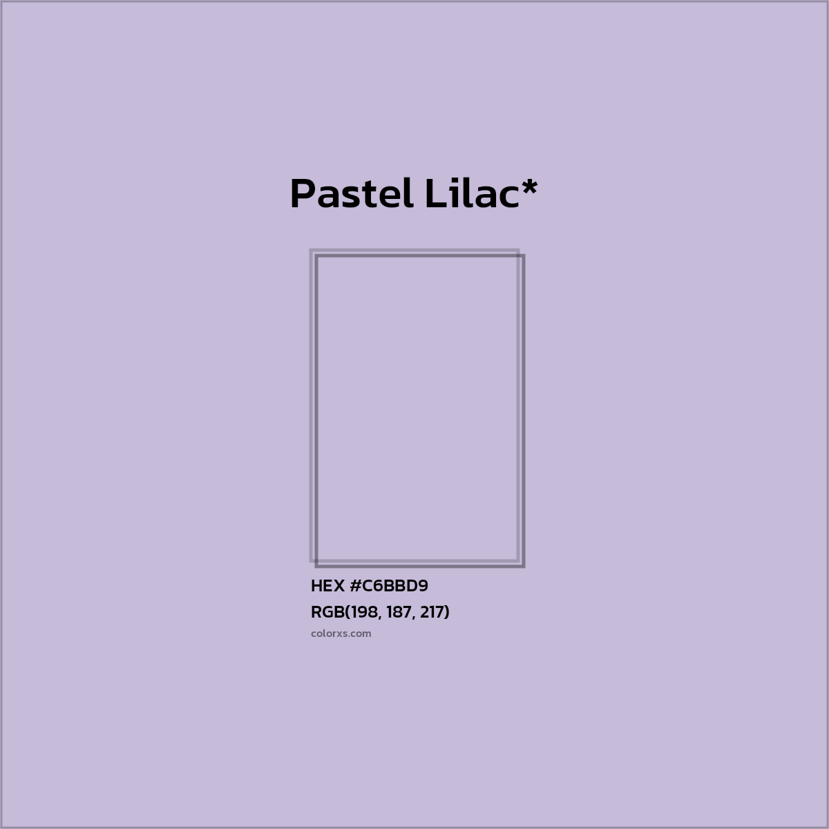 HEX #C6BBD9 Color Name, Color Code, Palettes, Similar Paints, Images
