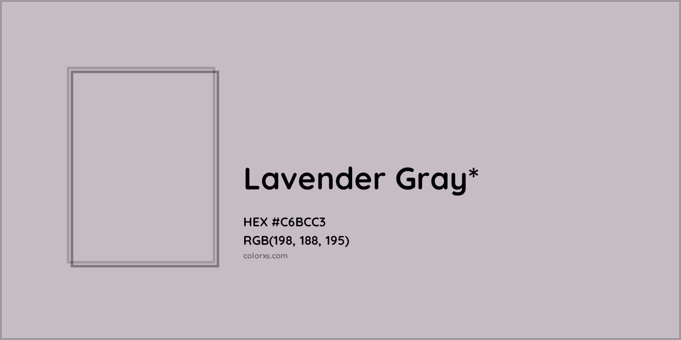 HEX #C6BCC3 Color Name, Color Code, Palettes, Similar Paints, Images