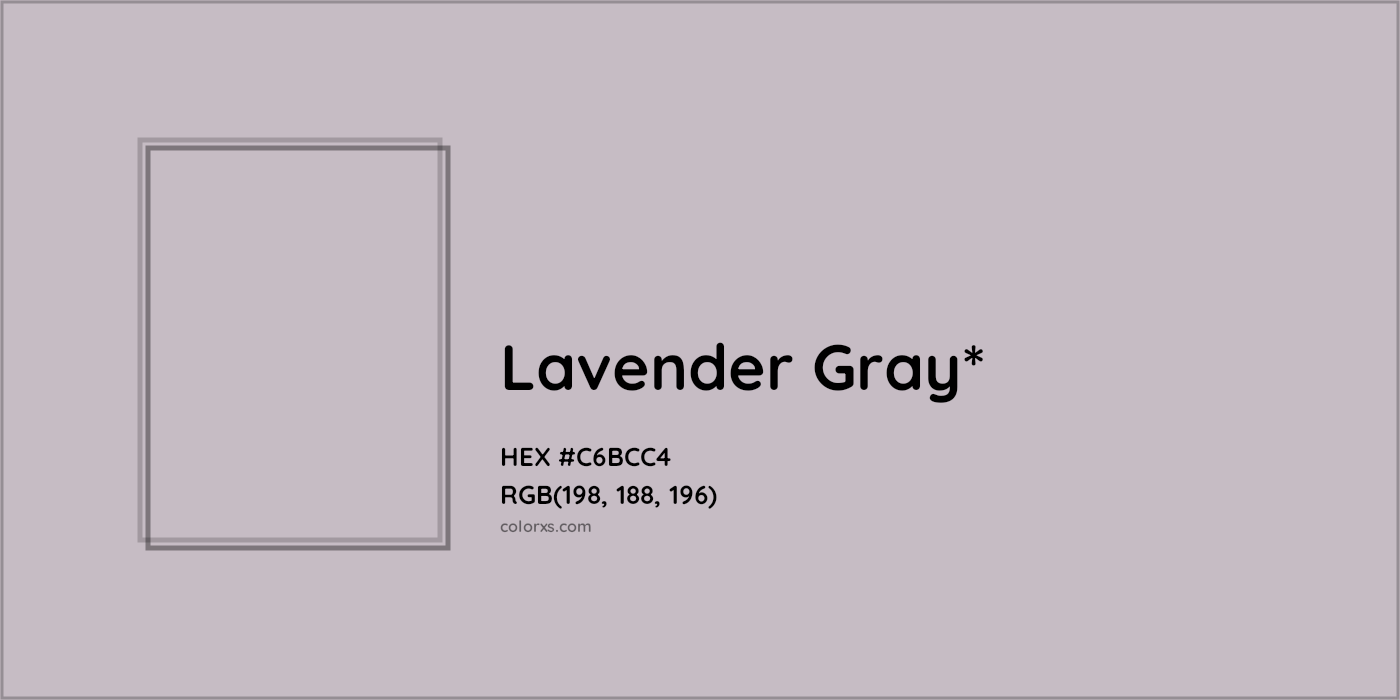 HEX #C6BCC4 Color Name, Color Code, Palettes, Similar Paints, Images