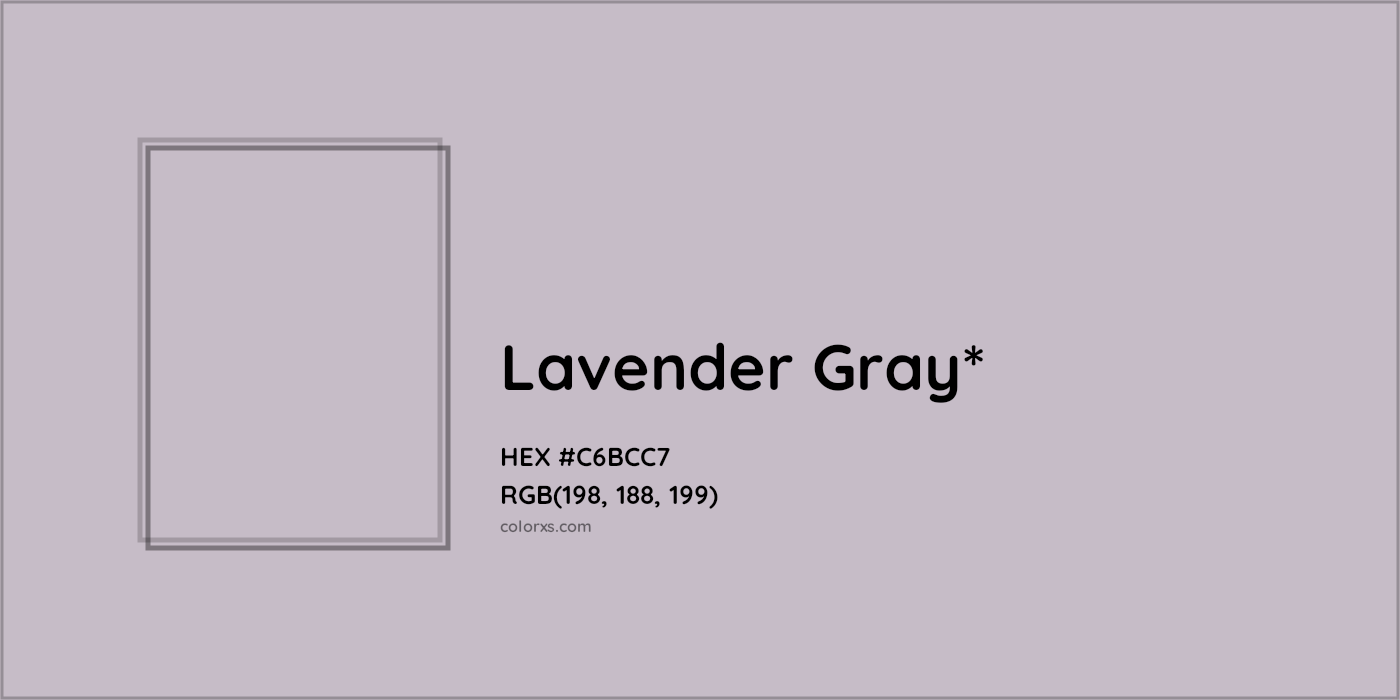 HEX #C6BCC7 Color Name, Color Code, Palettes, Similar Paints, Images