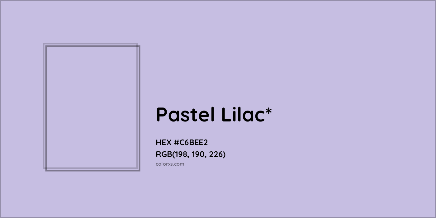 HEX #C6BEE2 Color Name, Color Code, Palettes, Similar Paints, Images
