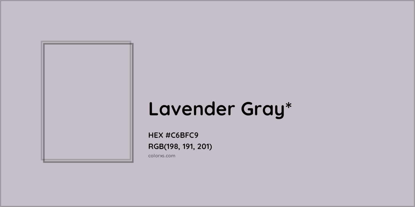 HEX #C6BFC9 Color Name, Color Code, Palettes, Similar Paints, Images