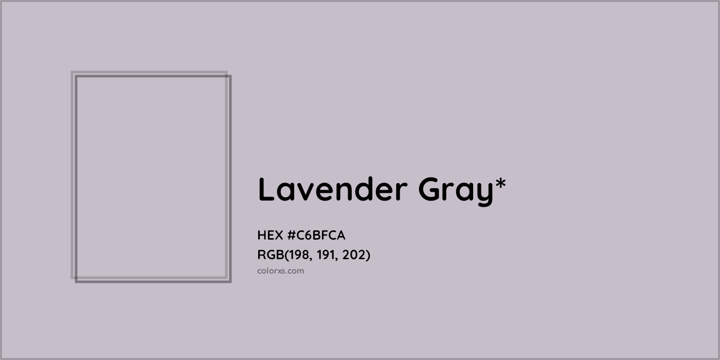 HEX #C6BFCA Color Name, Color Code, Palettes, Similar Paints, Images
