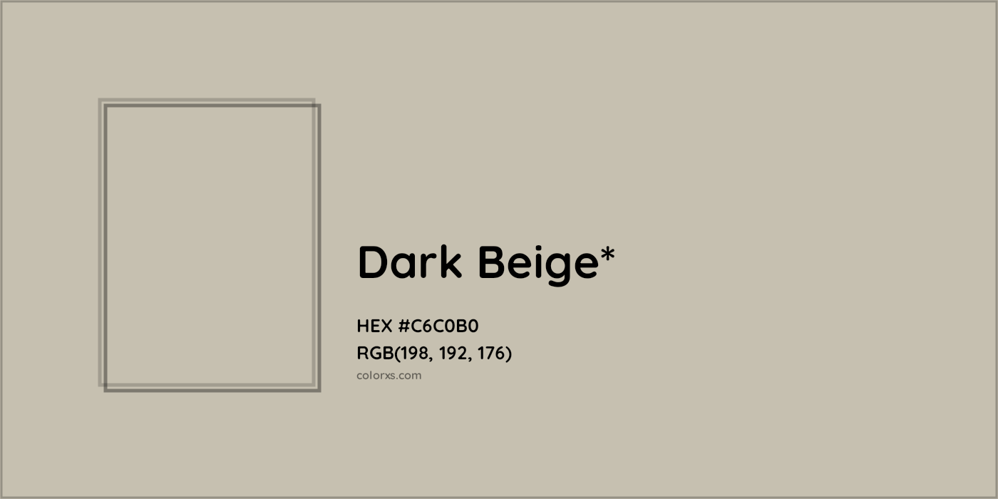 HEX #C6C0B0 Color Name, Color Code, Palettes, Similar Paints, Images