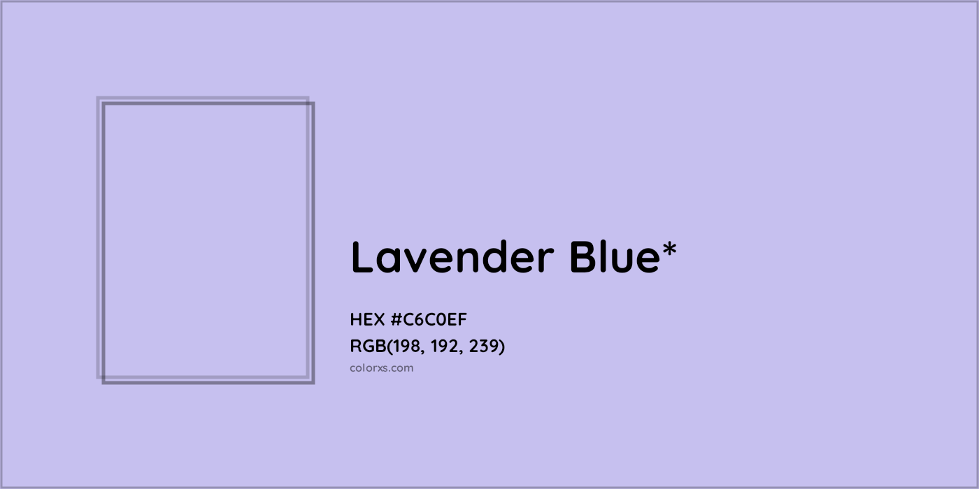 HEX #C6C0EF Color Name, Color Code, Palettes, Similar Paints, Images