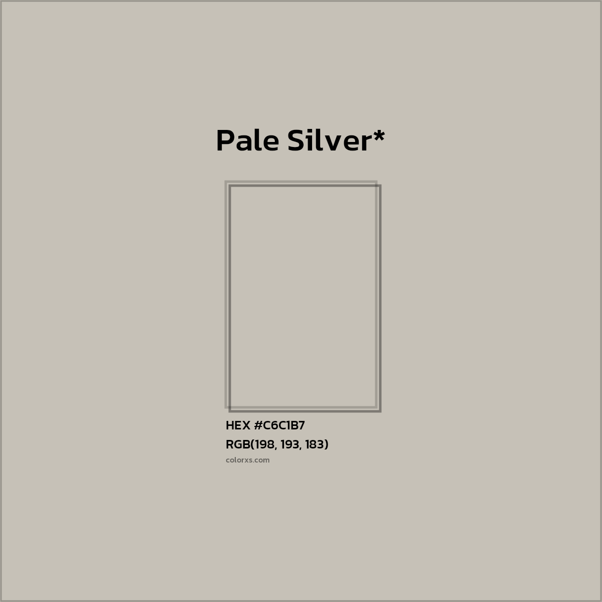 HEX #C6C1B7 Color Name, Color Code, Palettes, Similar Paints, Images