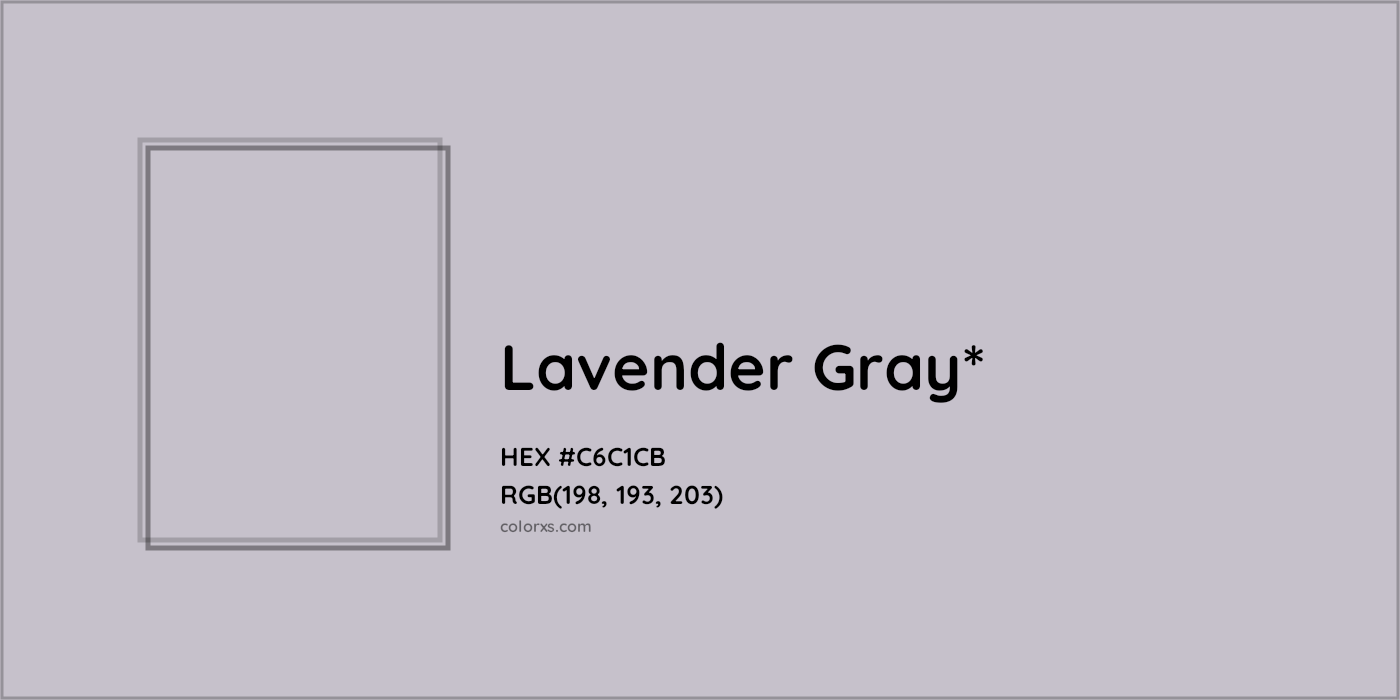 HEX #C6C1CB Color Name, Color Code, Palettes, Similar Paints, Images