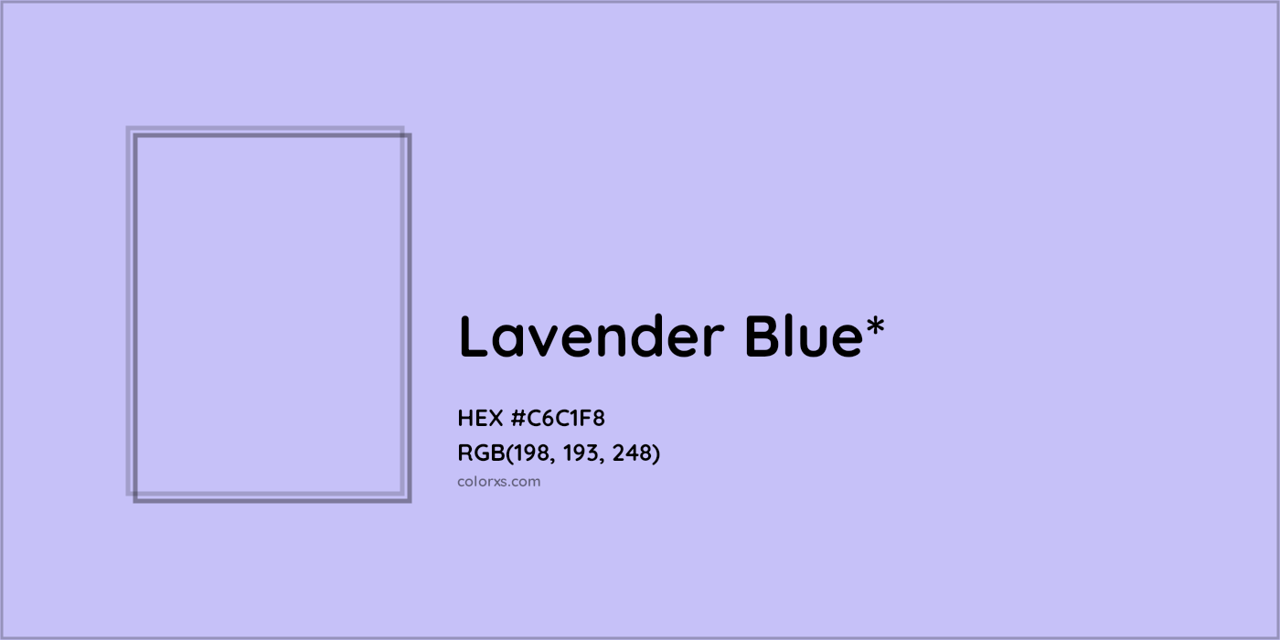 HEX #C6C1F8 Color Name, Color Code, Palettes, Similar Paints, Images