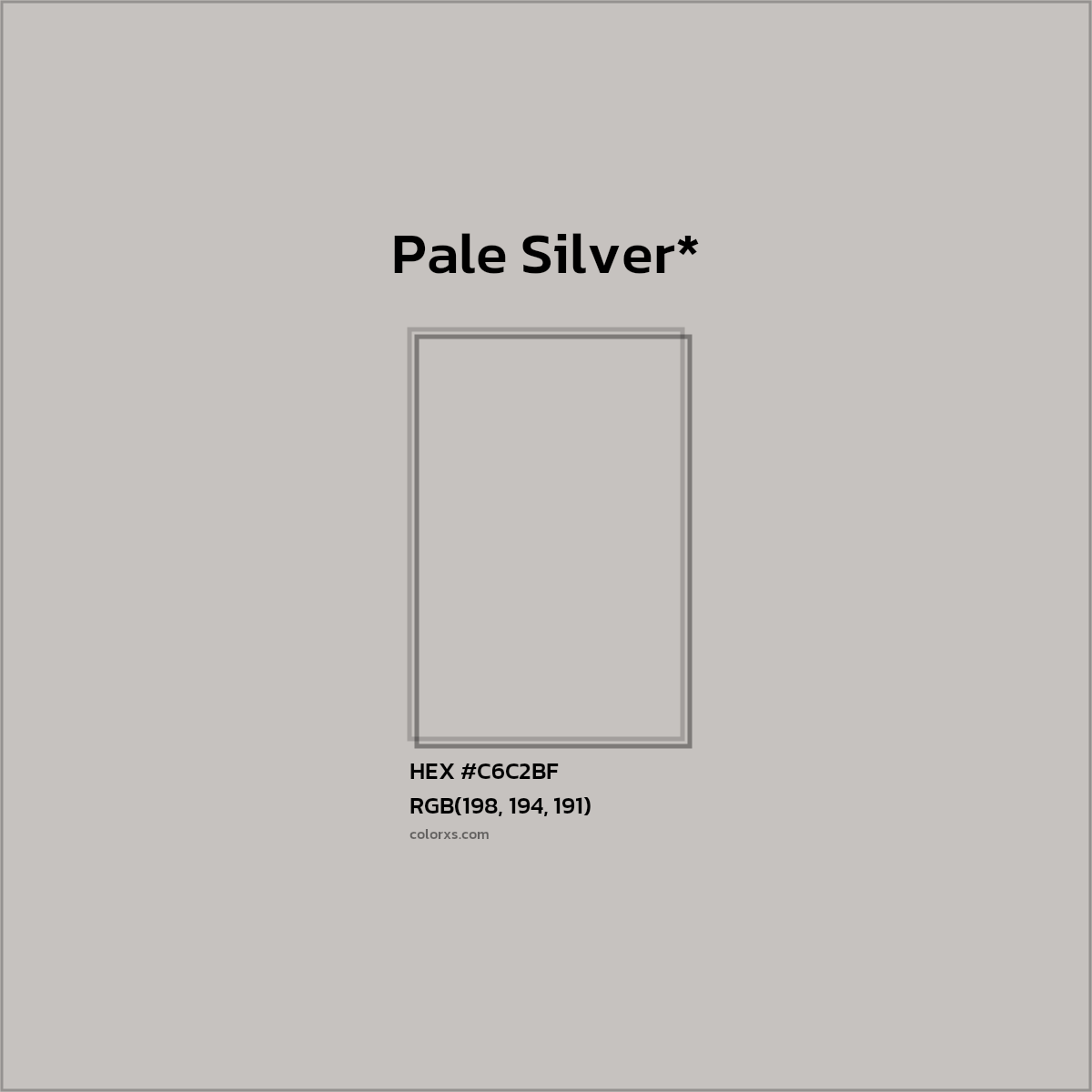 HEX #C6C2BF Color Name, Color Code, Palettes, Similar Paints, Images