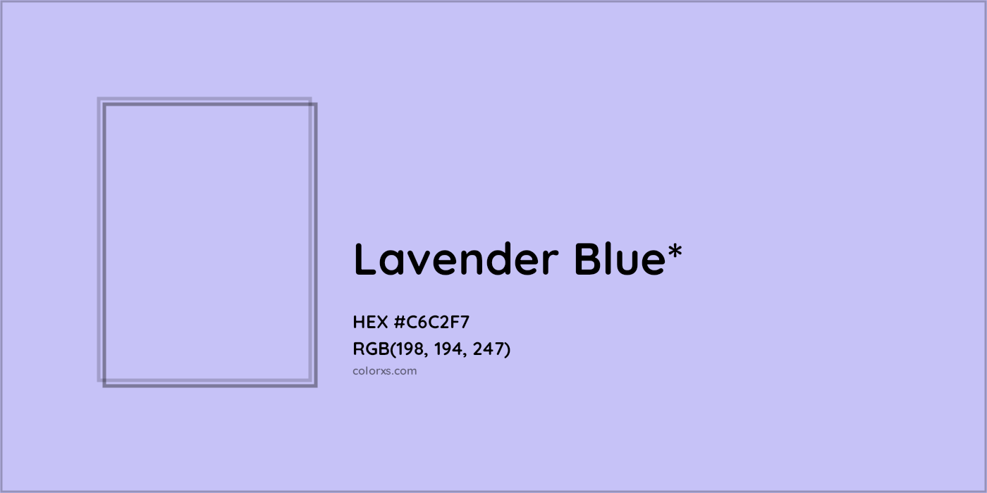 HEX #C6C2F7 Color Name, Color Code, Palettes, Similar Paints, Images