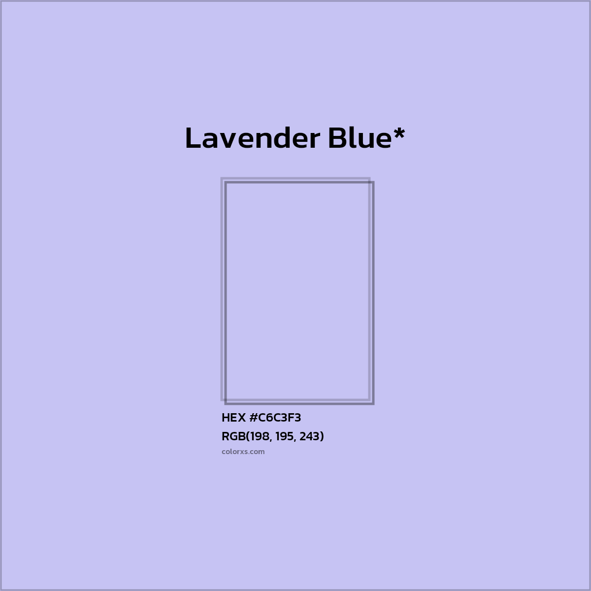 HEX #C6C3F3 Color Name, Color Code, Palettes, Similar Paints, Images