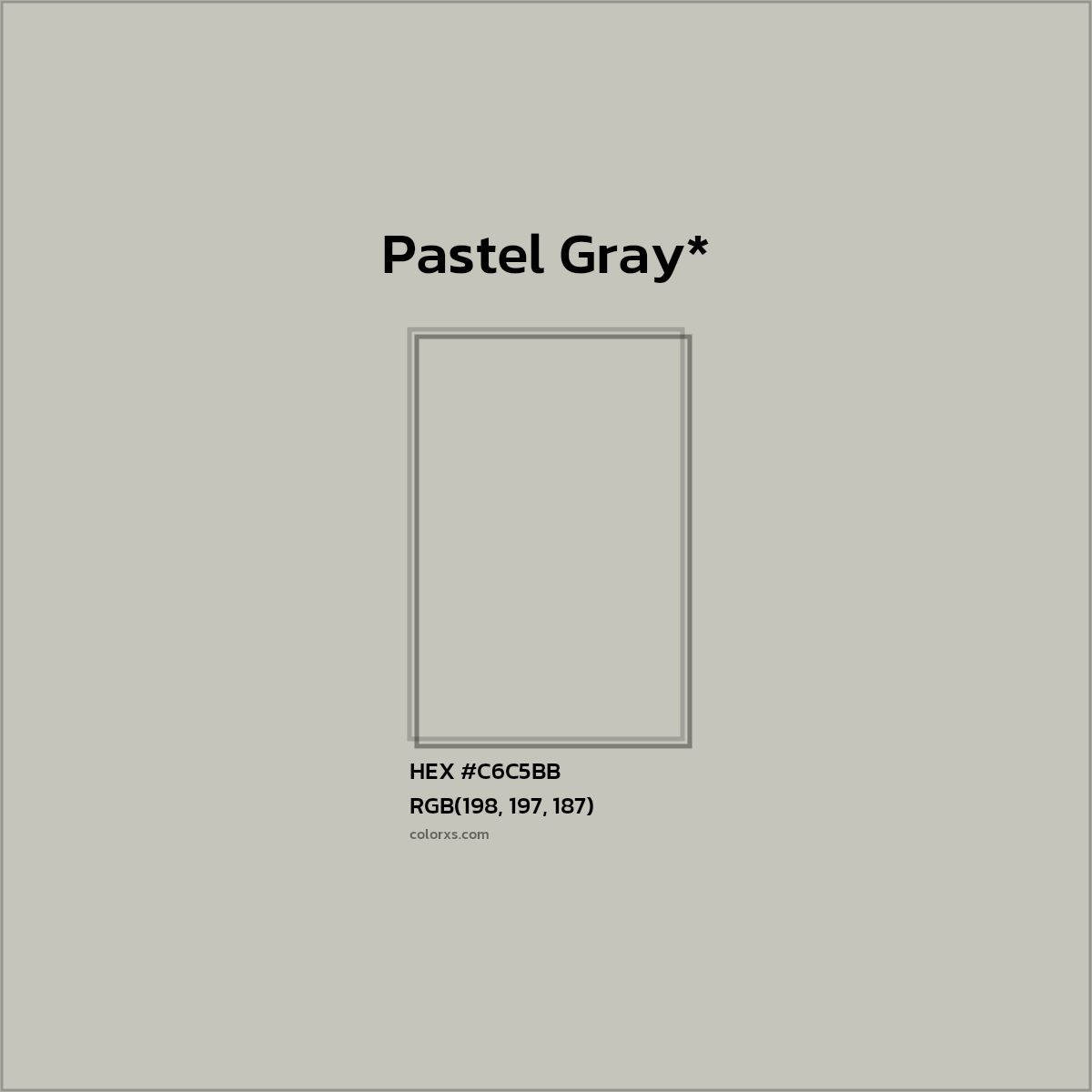 HEX #C6C5BB Color Name, Color Code, Palettes, Similar Paints, Images