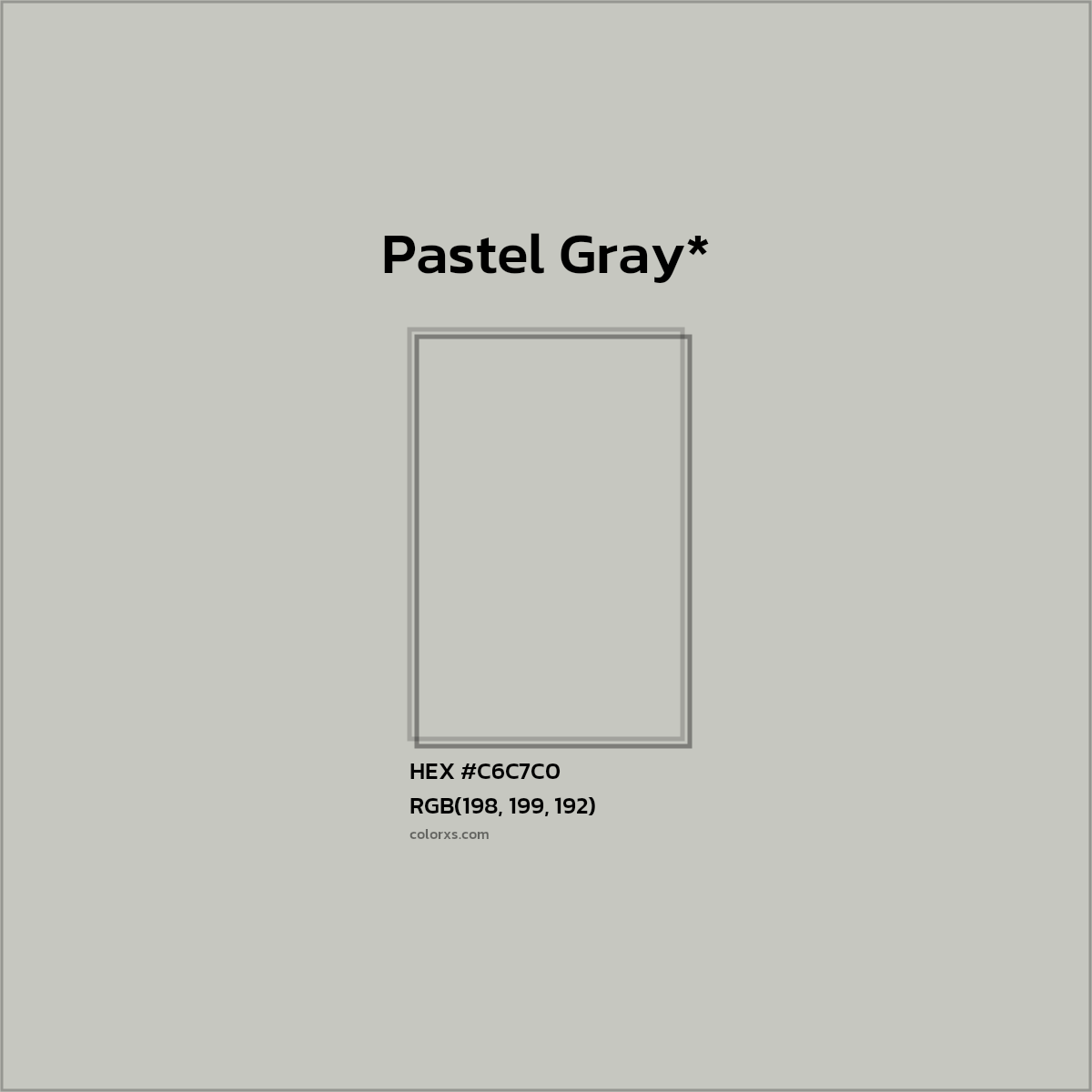 HEX #C6C7C0 Color Name, Color Code, Palettes, Similar Paints, Images