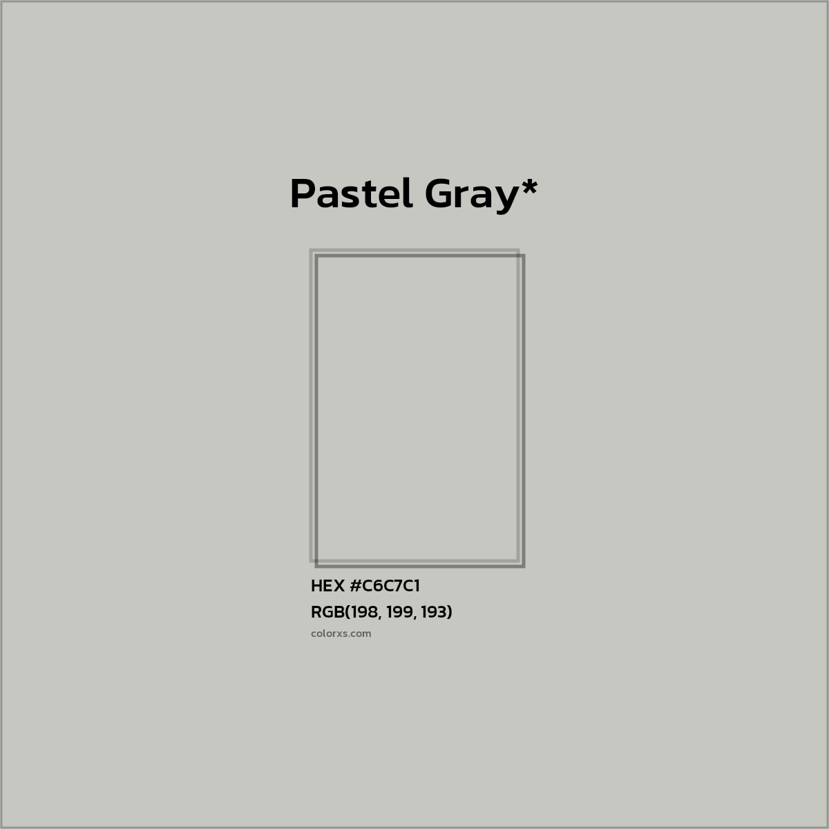 HEX #C6C7C1 Color Name, Color Code, Palettes, Similar Paints, Images