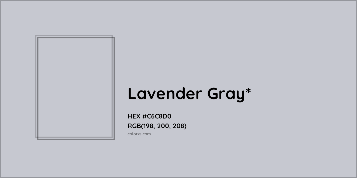 HEX #C6C8D0 Color Name, Color Code, Palettes, Similar Paints, Images