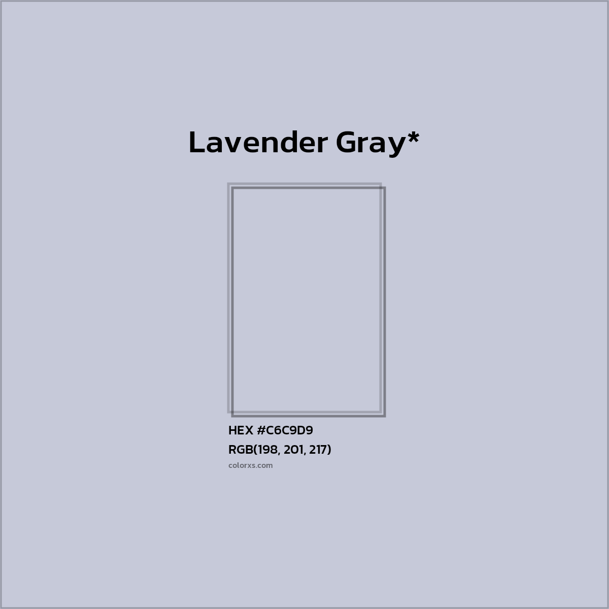 HEX #C6C9D9 Color Name, Color Code, Palettes, Similar Paints, Images