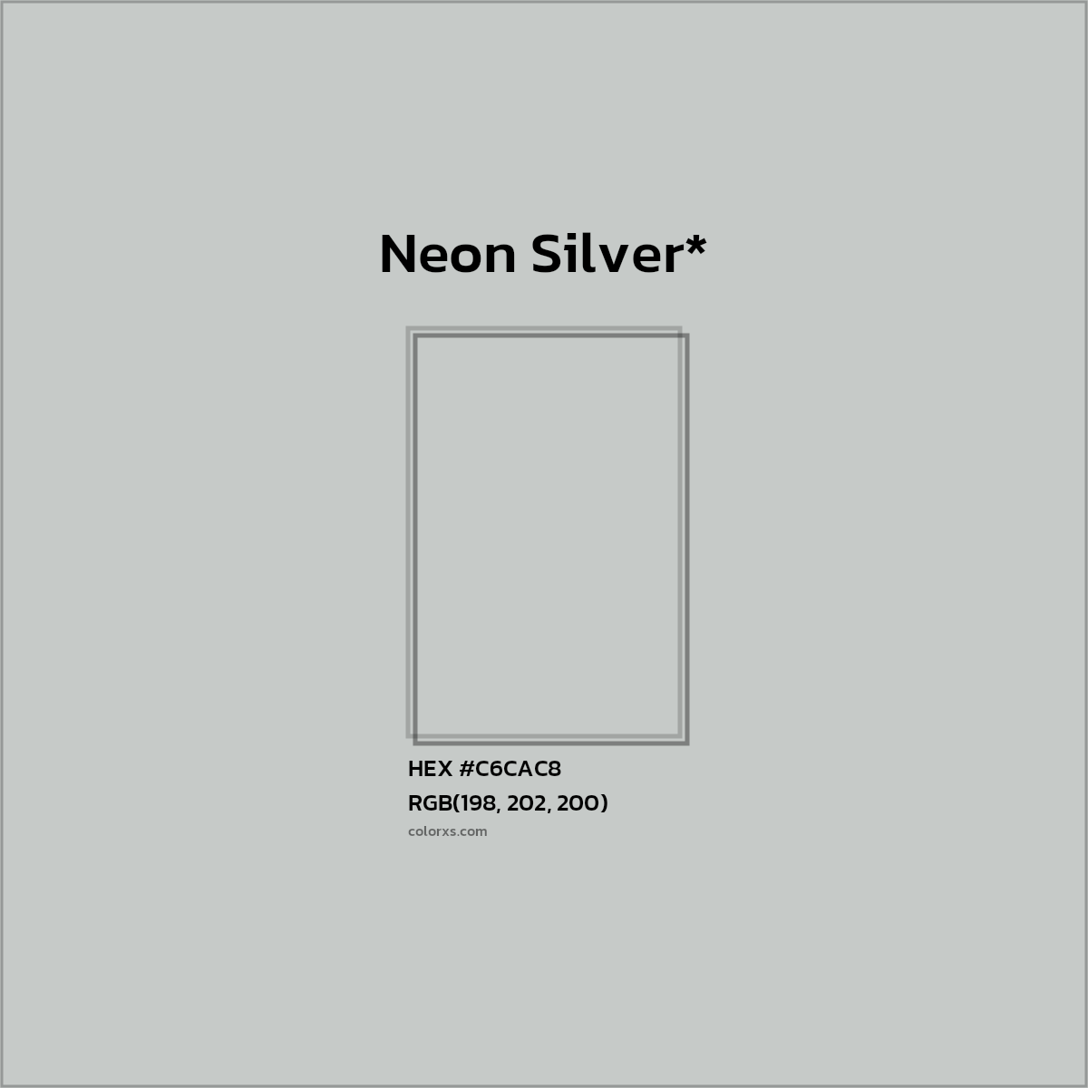 HEX #C6CAC8 Color Name, Color Code, Palettes, Similar Paints, Images
