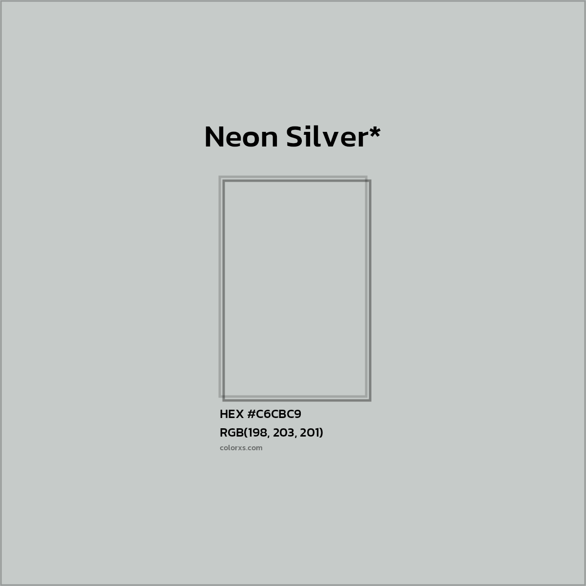 HEX #C6CBC9 Color Name, Color Code, Palettes, Similar Paints, Images
