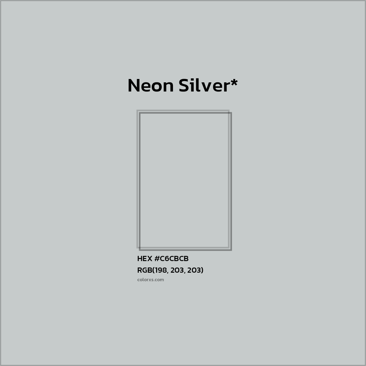 HEX #C6CBCB Color Name, Color Code, Palettes, Similar Paints, Images