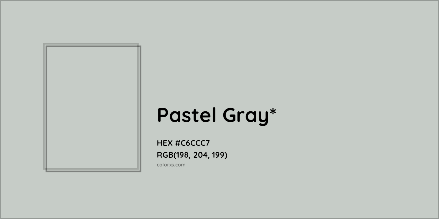 HEX #C6CCC7 Color Name, Color Code, Palettes, Similar Paints, Images