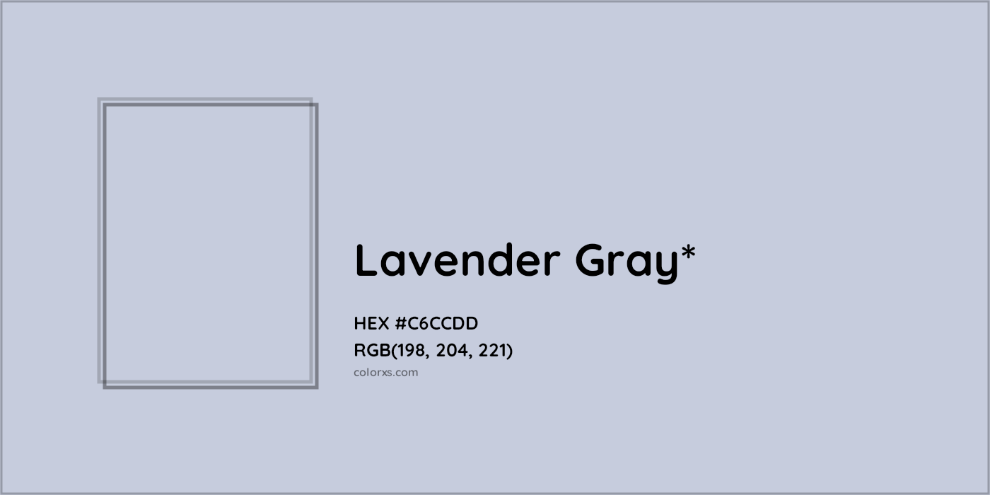 HEX #C6CCDD Color Name, Color Code, Palettes, Similar Paints, Images