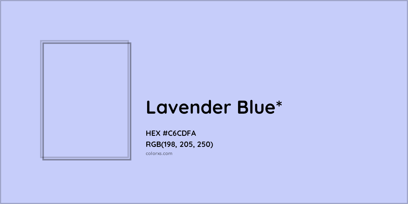 HEX #C6CDFA Color Name, Color Code, Palettes, Similar Paints, Images