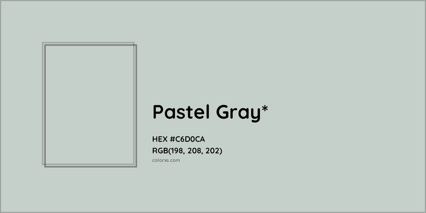 HEX #C6D0CA Color Name, Color Code, Palettes, Similar Paints, Images