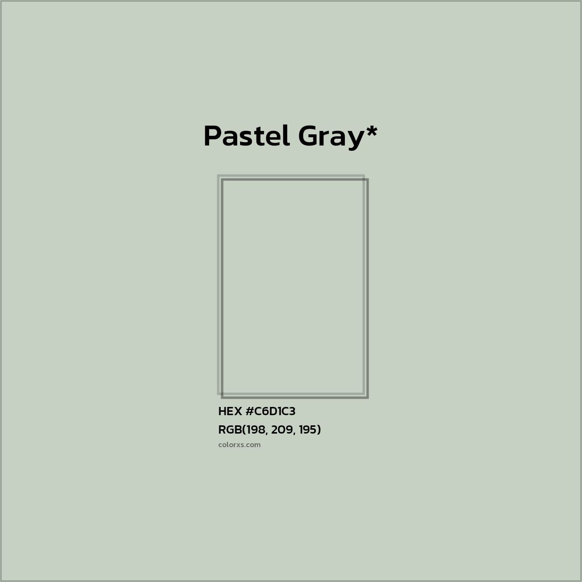 HEX #C6D1C3 Color Name, Color Code, Palettes, Similar Paints, Images