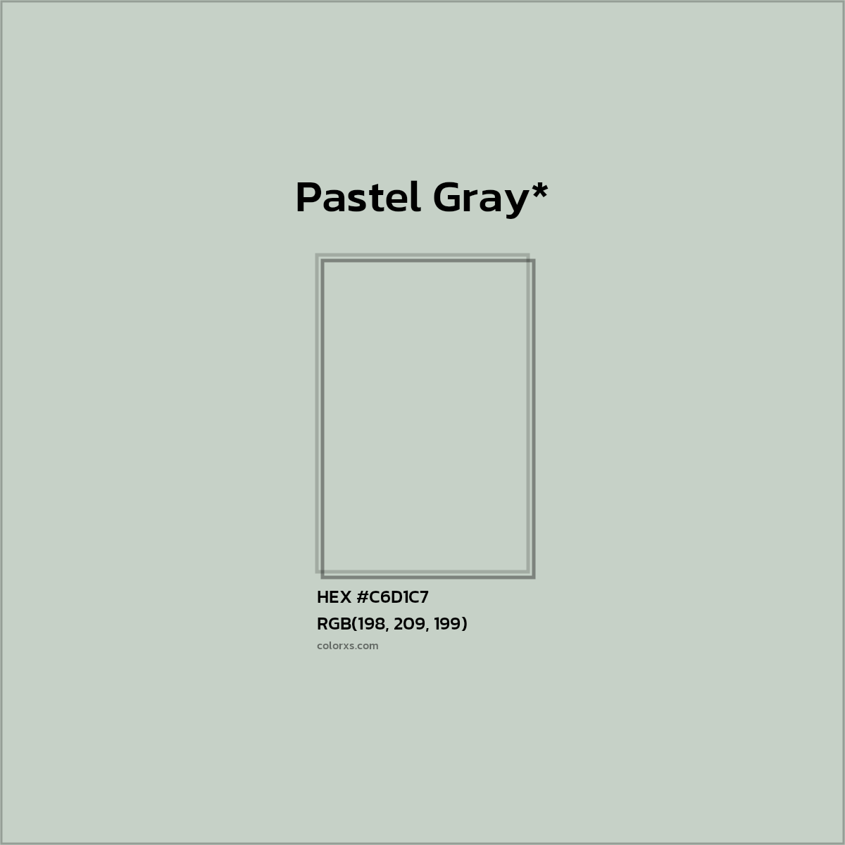 HEX #C6D1C7 Color Name, Color Code, Palettes, Similar Paints, Images