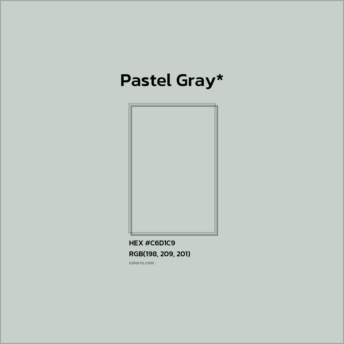 HEX #C6D1C9 Color Name, Color Code, Palettes, Similar Paints, Images