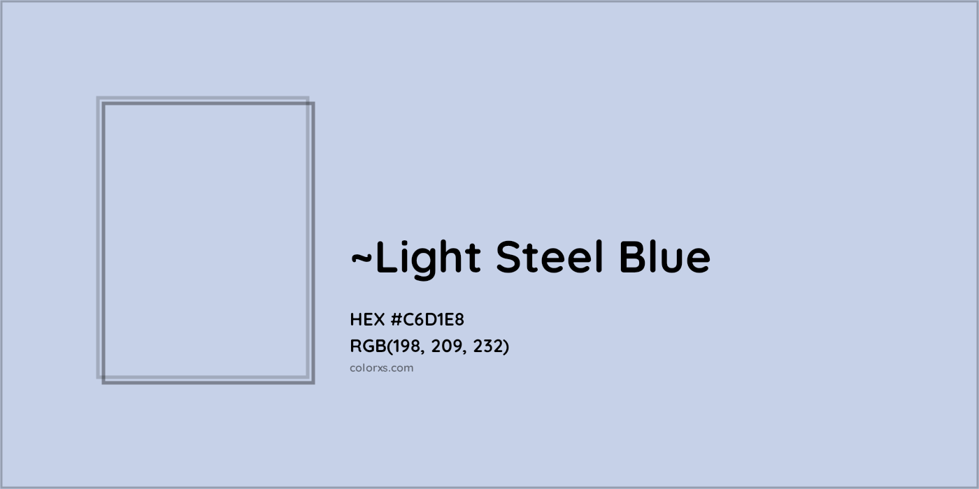 HEX #C6D1E8 Color Name, Color Code, Palettes, Similar Paints, Images