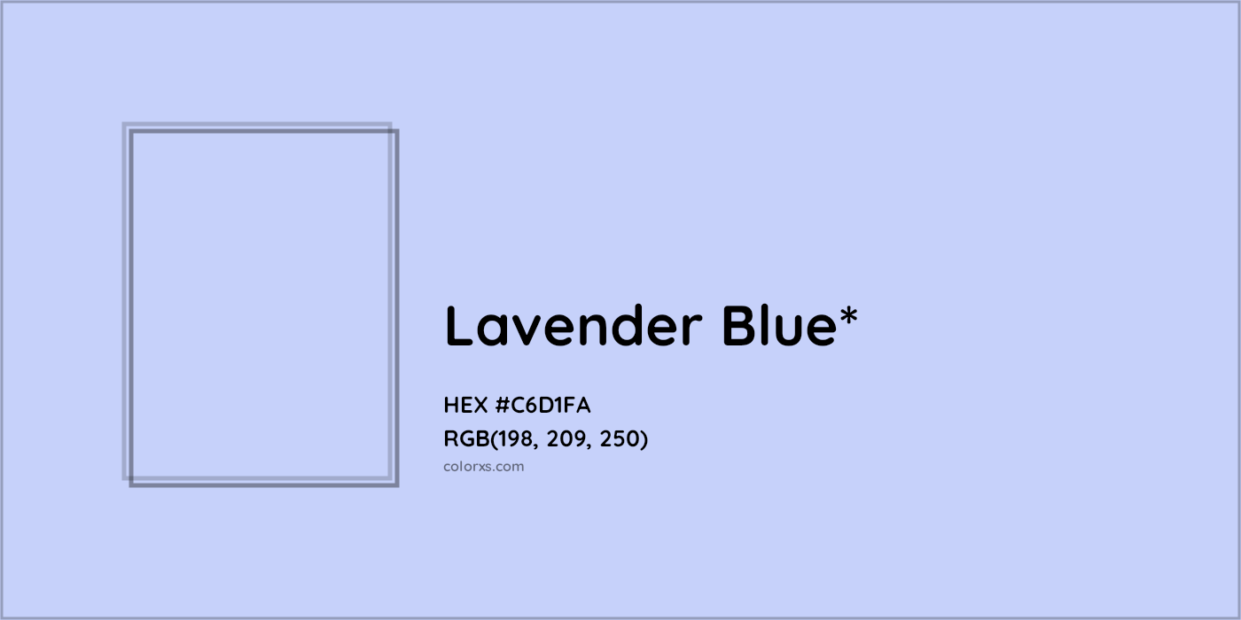 HEX #C6D1FA Color Name, Color Code, Palettes, Similar Paints, Images