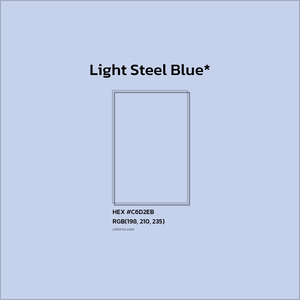 HEX #C6D2EB Color Name, Color Code, Palettes, Similar Paints, Images