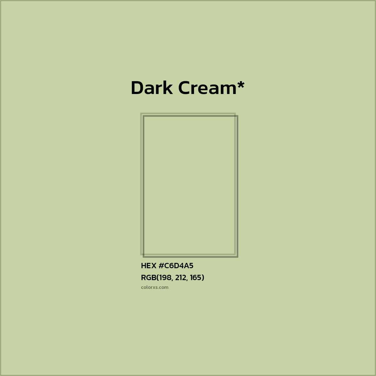 HEX #C6D4A5 Color Name, Color Code, Palettes, Similar Paints, Images