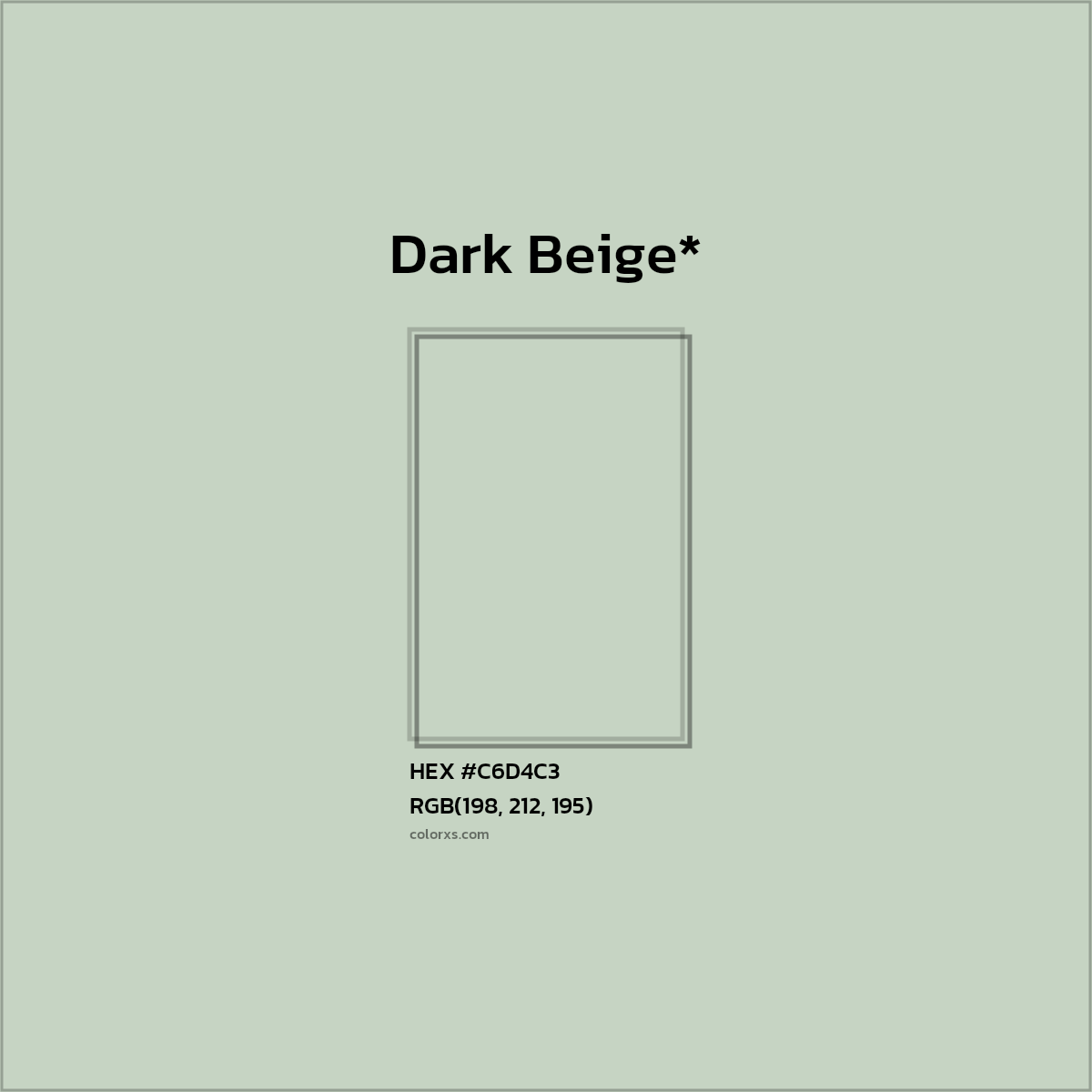 HEX #C6D4C3 Color Name, Color Code, Palettes, Similar Paints, Images