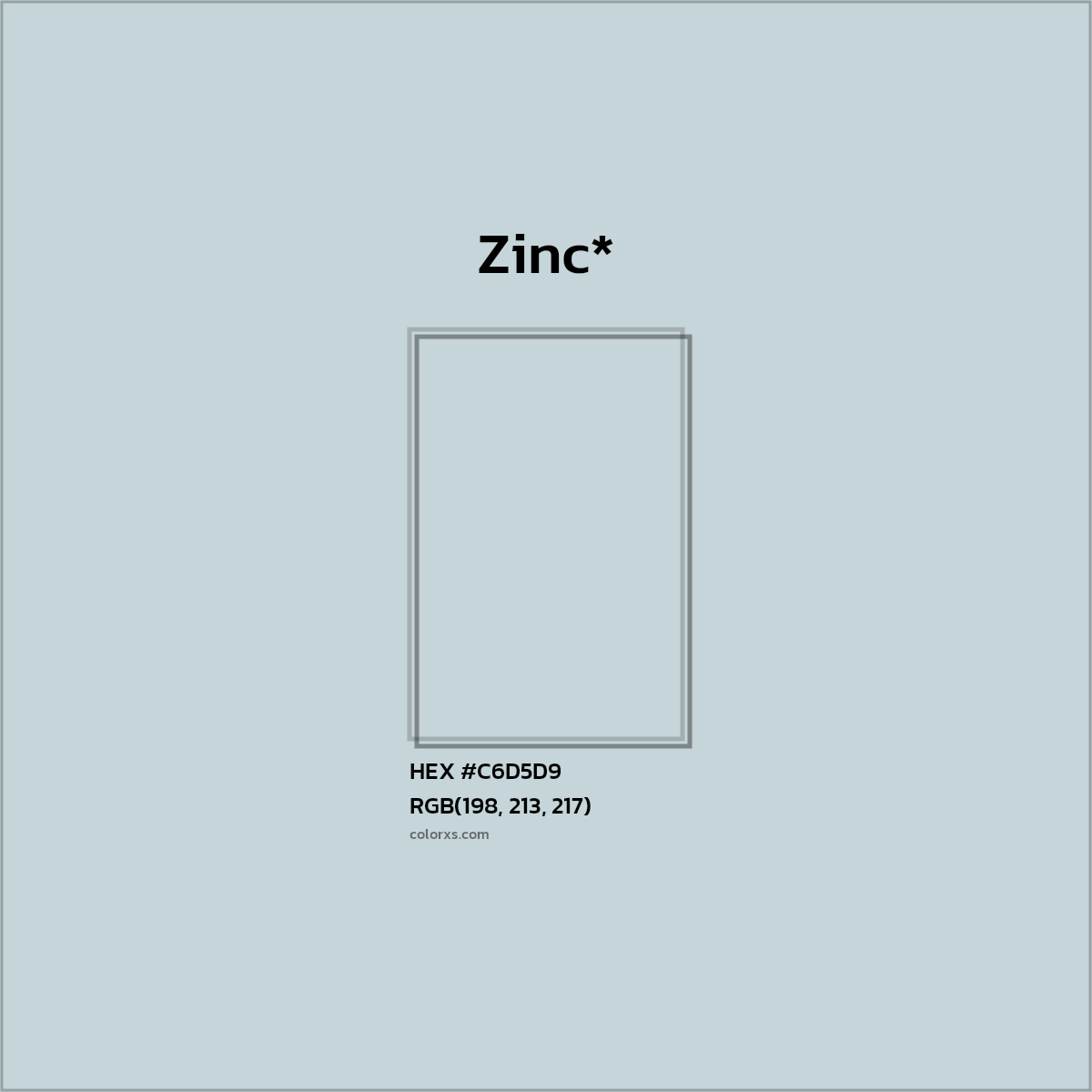 HEX #C6D5D9 Color Name, Color Code, Palettes, Similar Paints, Images