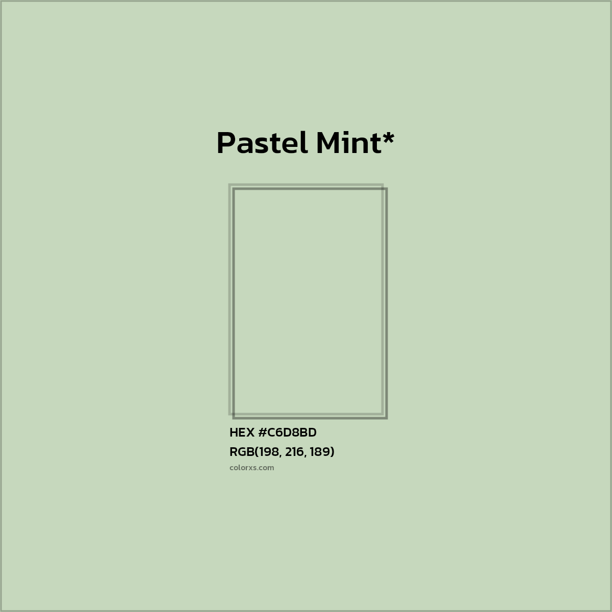 HEX #C6D8BD Color Name, Color Code, Palettes, Similar Paints, Images
