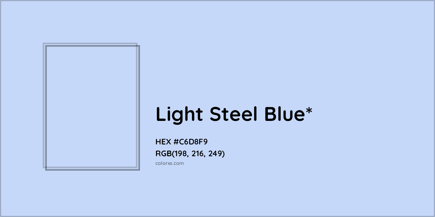 HEX #C6D8F9 Color Name, Color Code, Palettes, Similar Paints, Images