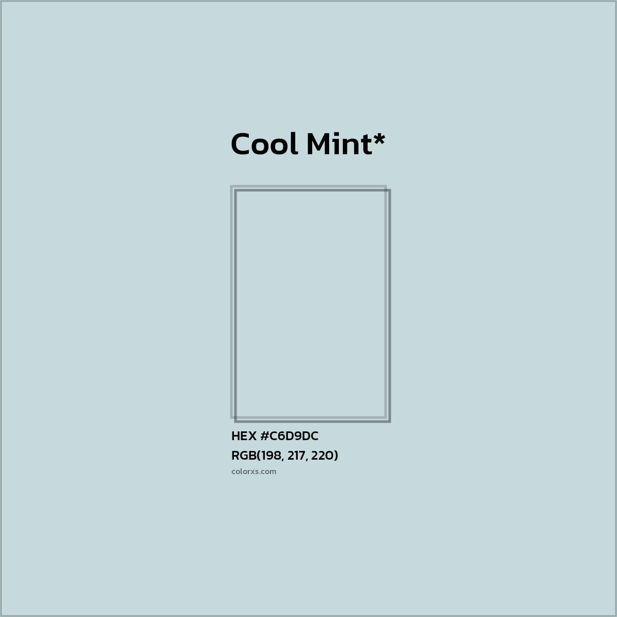 HEX #C6D9DC Color Name, Color Code, Palettes, Similar Paints, Images