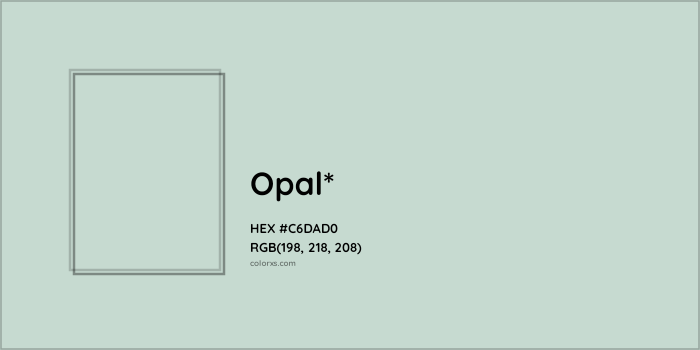 HEX #C6DAD0 Color Name, Color Code, Palettes, Similar Paints, Images