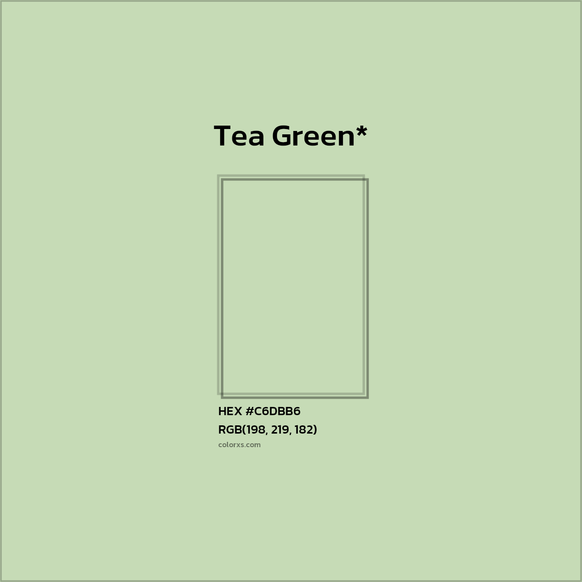 HEX #C6DBB6 Color Name, Color Code, Palettes, Similar Paints, Images