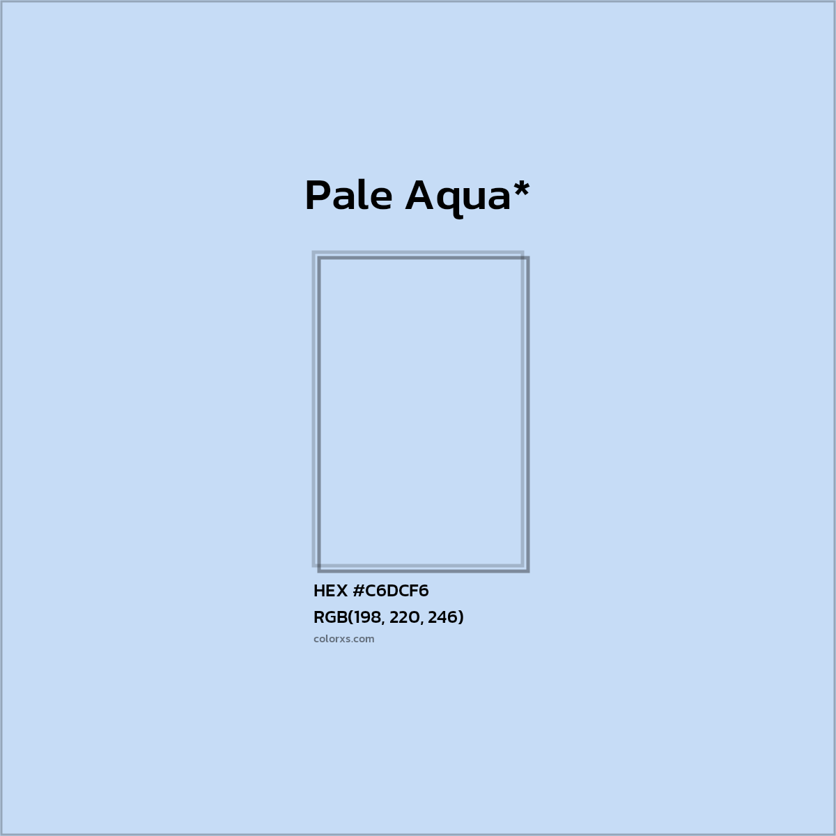 HEX #C6DCF6 Color Name, Color Code, Palettes, Similar Paints, Images