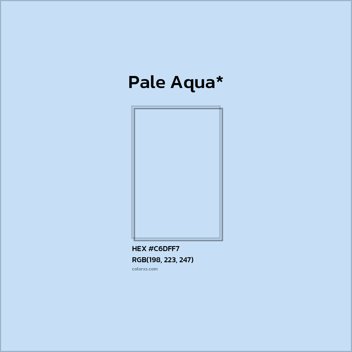 HEX #C6DFF7 Color Name, Color Code, Palettes, Similar Paints, Images