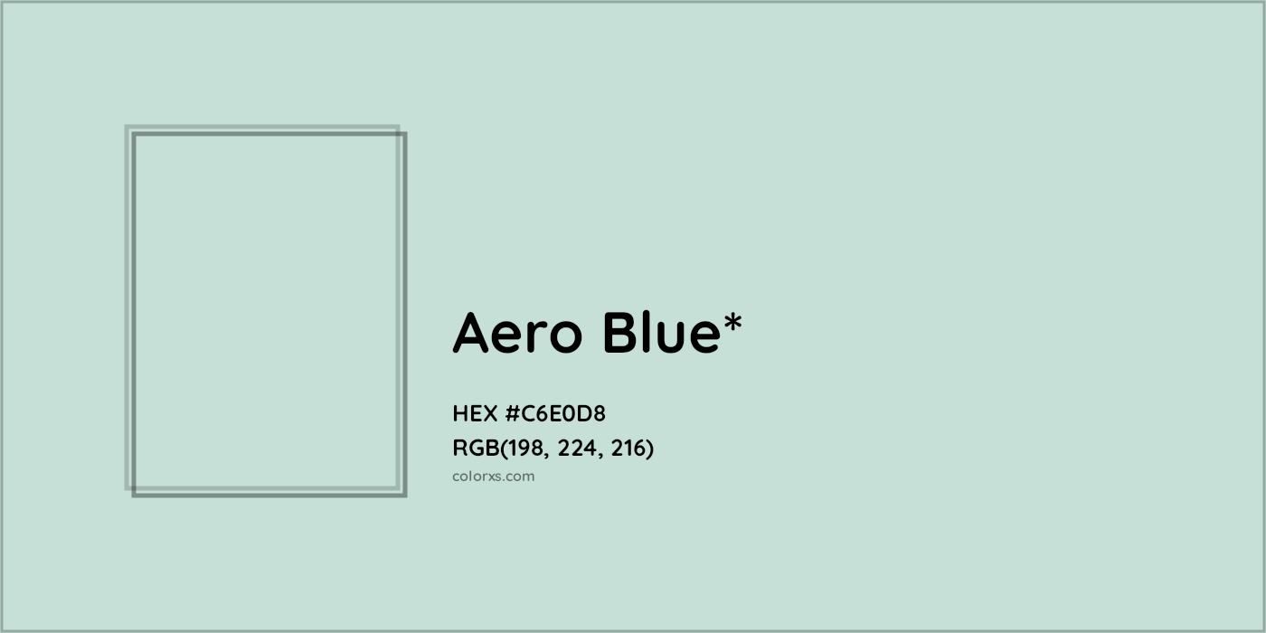 HEX #C6E0D8 Color Name, Color Code, Palettes, Similar Paints, Images