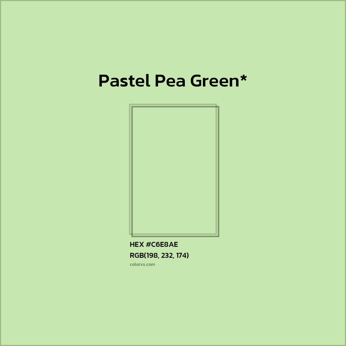 HEX #C6E8AE Color Name, Color Code, Palettes, Similar Paints, Images