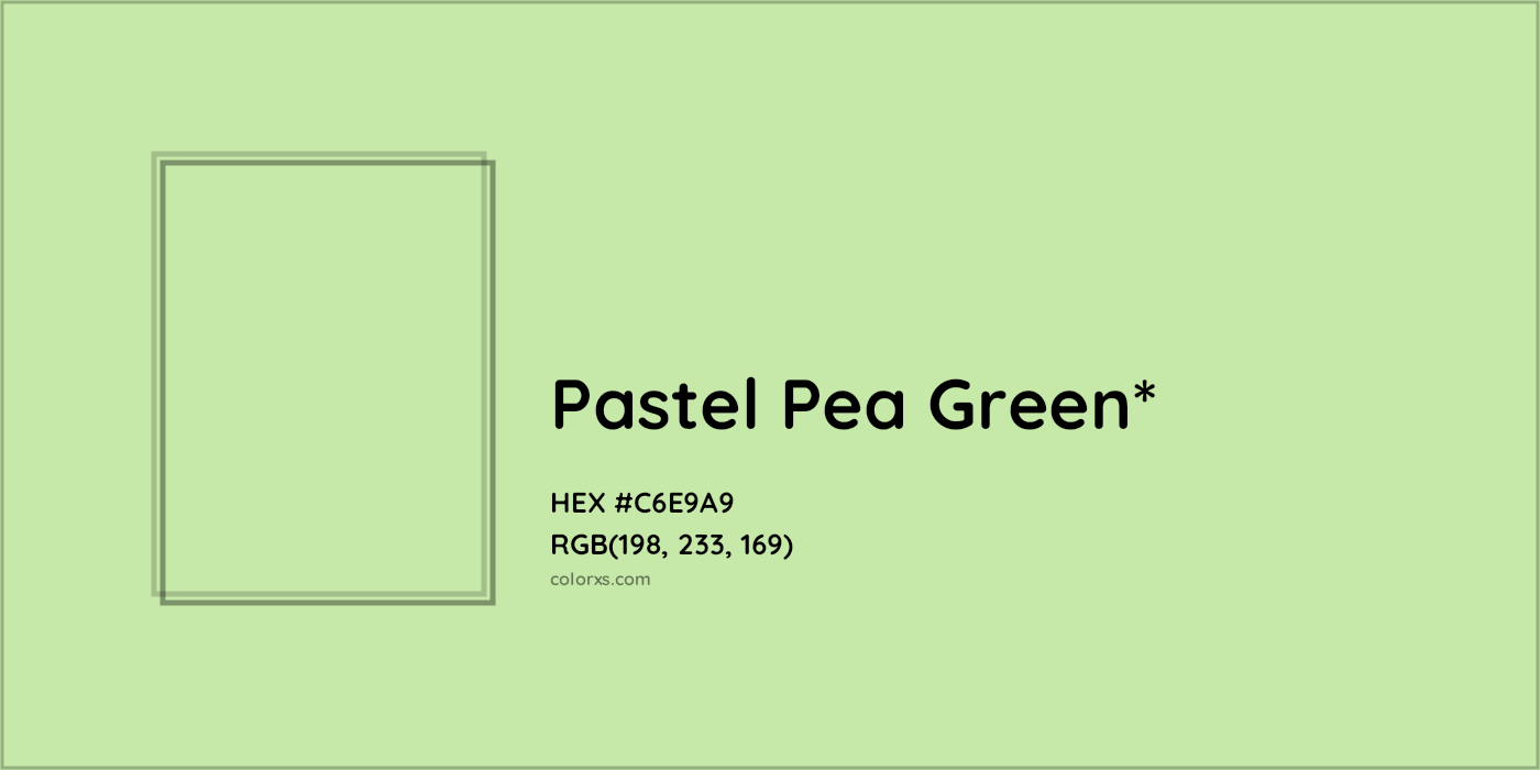 HEX #C6E9A9 Color Name, Color Code, Palettes, Similar Paints, Images