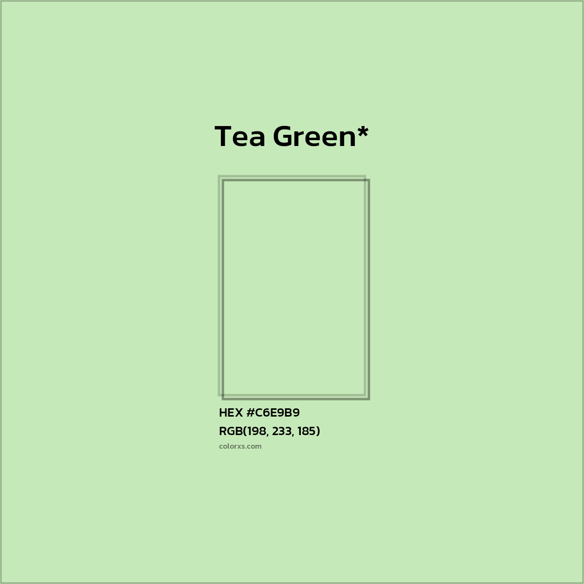 HEX #C6E9B9 Color Name, Color Code, Palettes, Similar Paints, Images