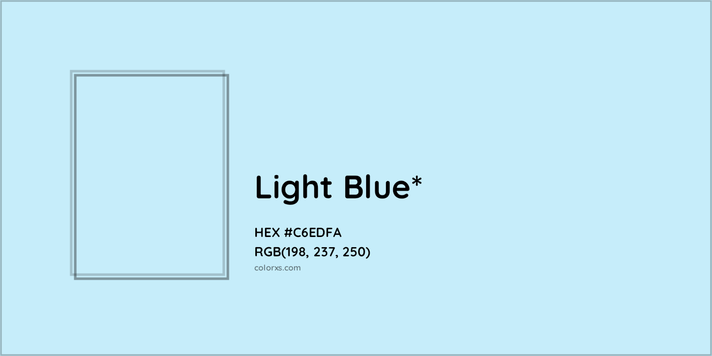 HEX #C6EDFA Color Name, Color Code, Palettes, Similar Paints, Images