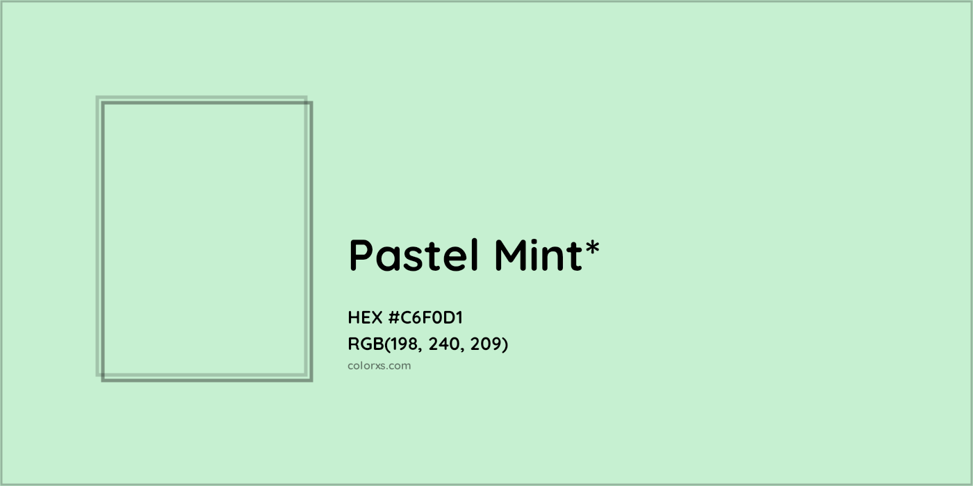 HEX #C6F0D1 Color Name, Color Code, Palettes, Similar Paints, Images