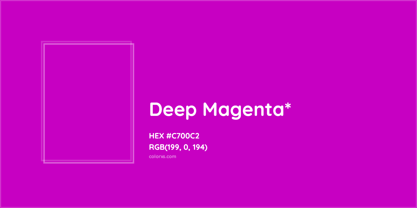 HEX #C700C2 Color Name, Color Code, Palettes, Similar Paints, Images